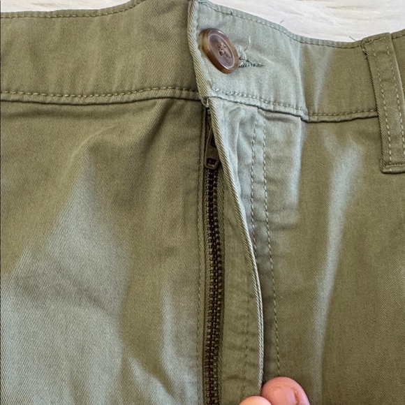 Gap Olive Green Cargo Pocket Mini Skirt Size 10 - Picture 7 of 14